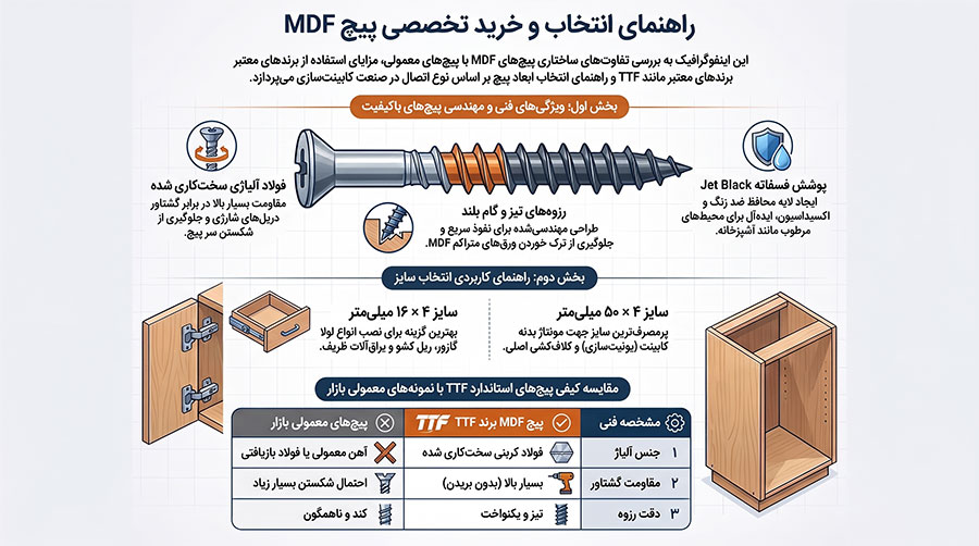 راهنمای خرید پیچ MDF