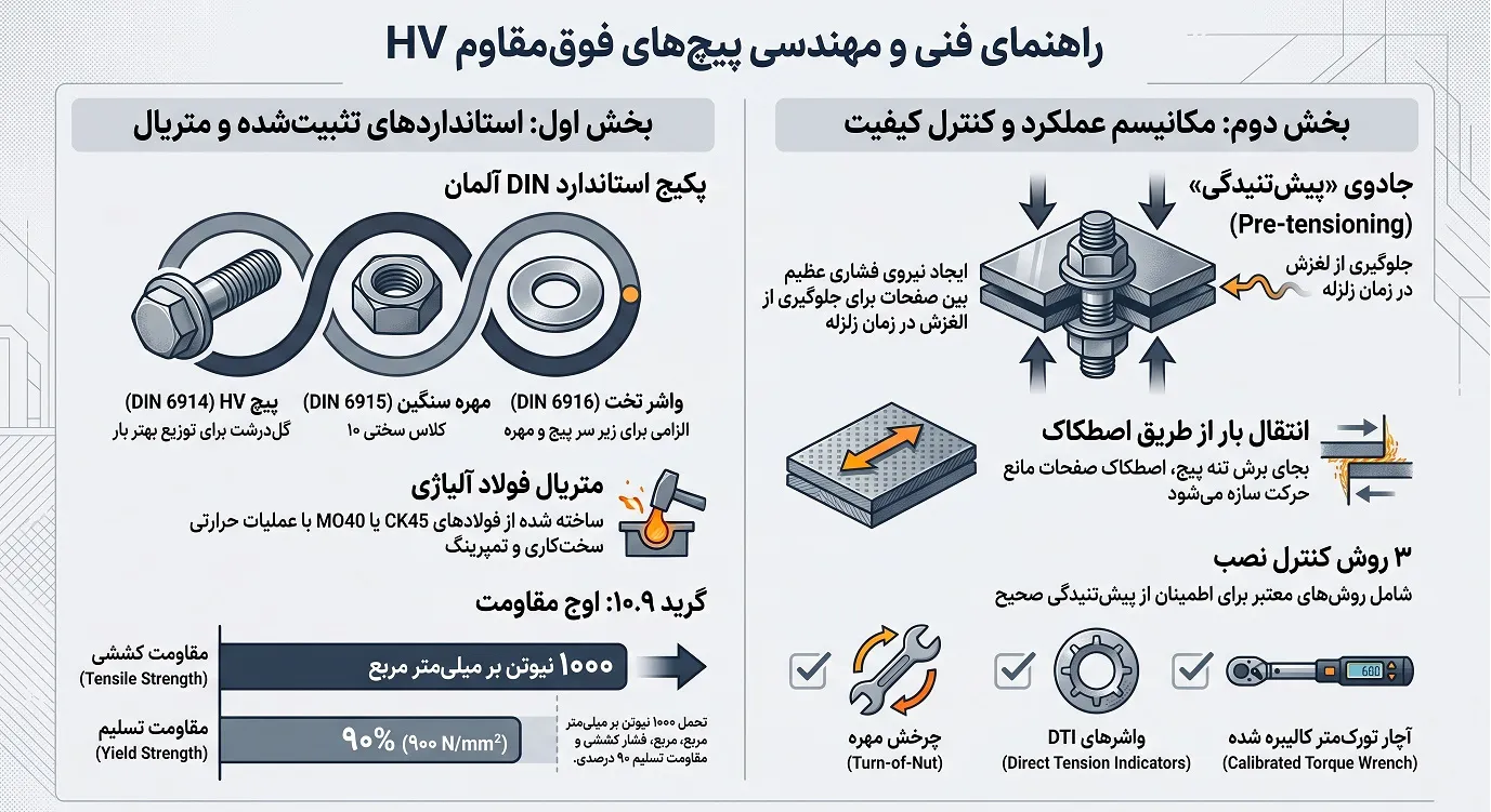راهنمای_فنی_پیچ_های_فوق_مقاوم_HV